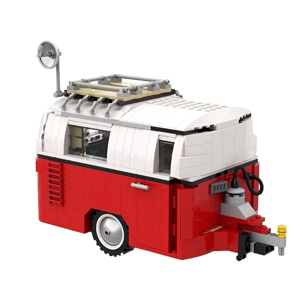 RV Trailer T1 small particle plastic building block toy splicing set
