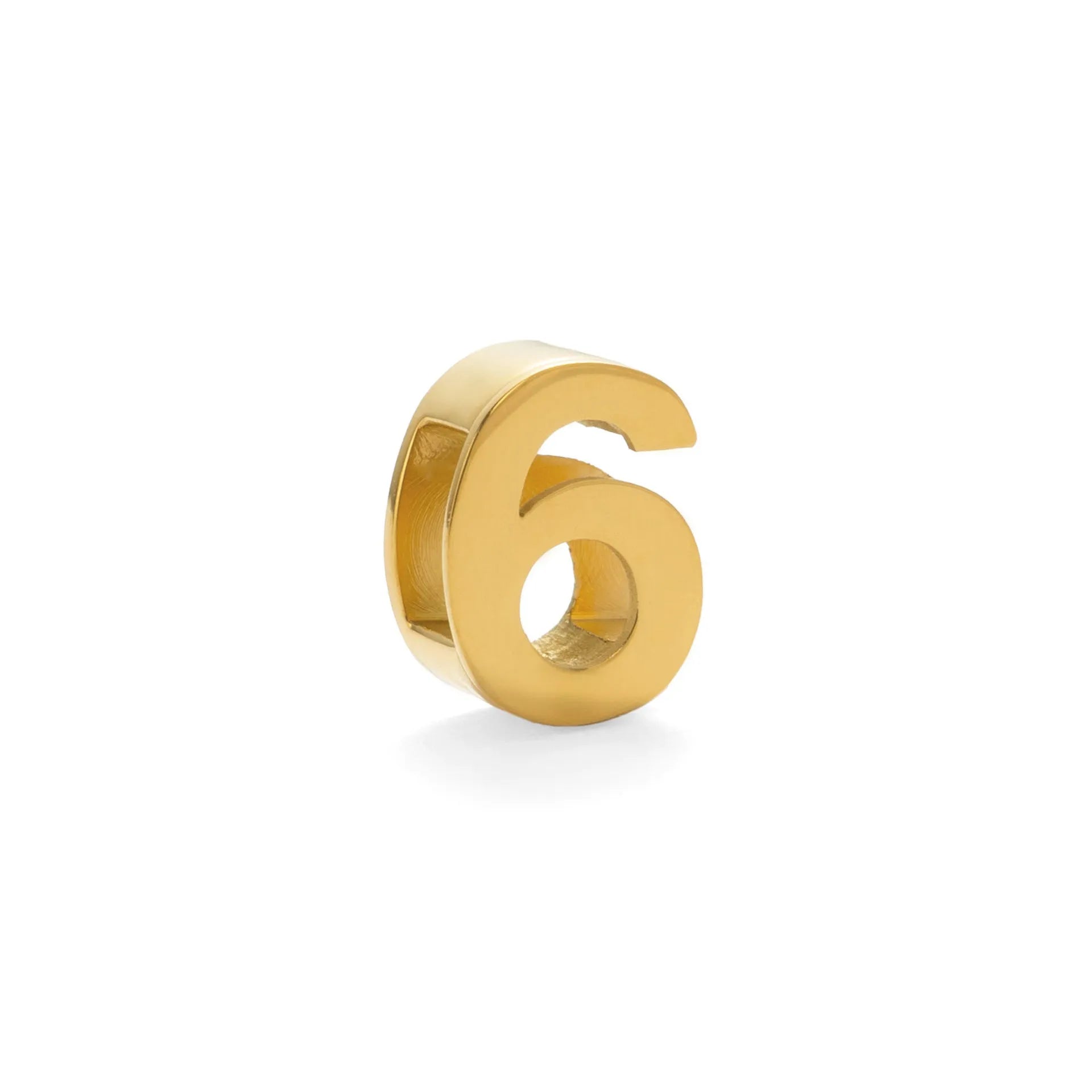 Gold electroplated titanium steel necklace with letter pendant on matching chain