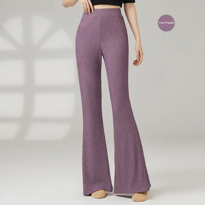 Female classical dance practice pants in polyester fibre available in five colours for sports dance training.