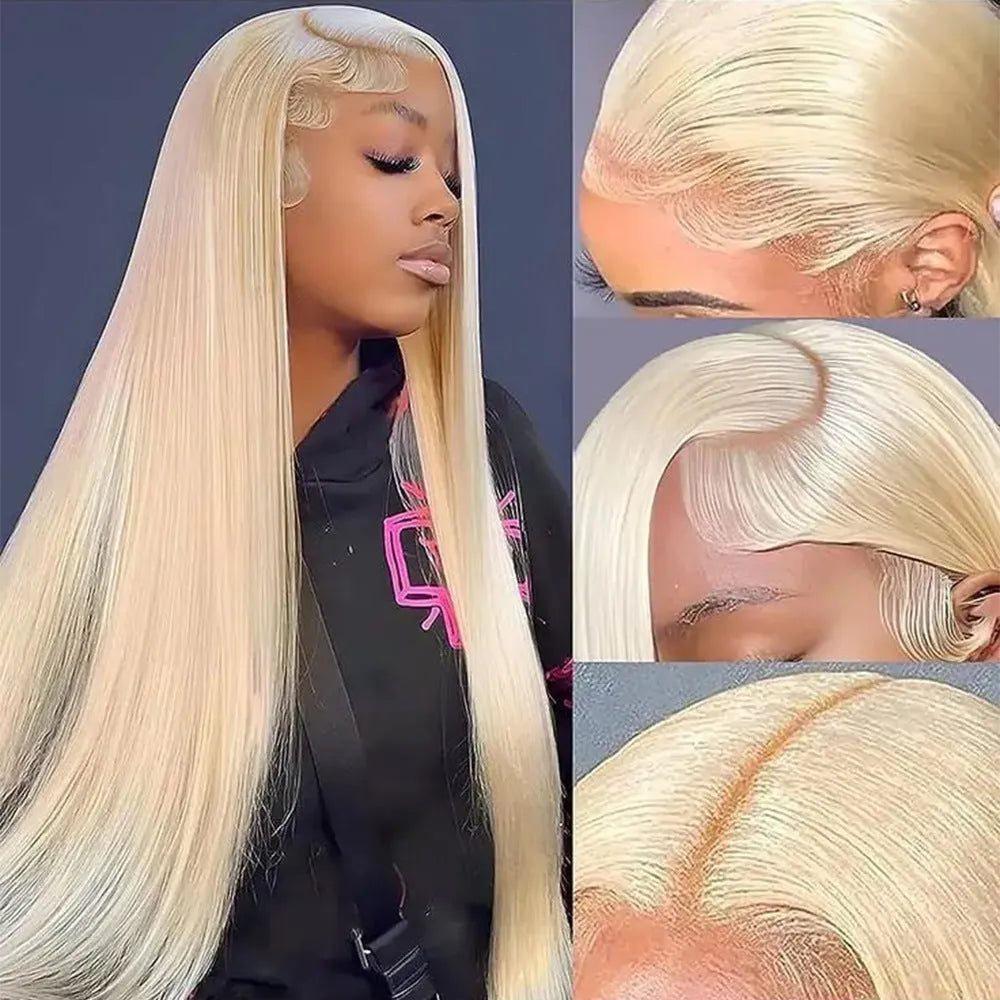 Creative pure colour all-matching semi-hand woven human hair lace wig Ruili style for ladies