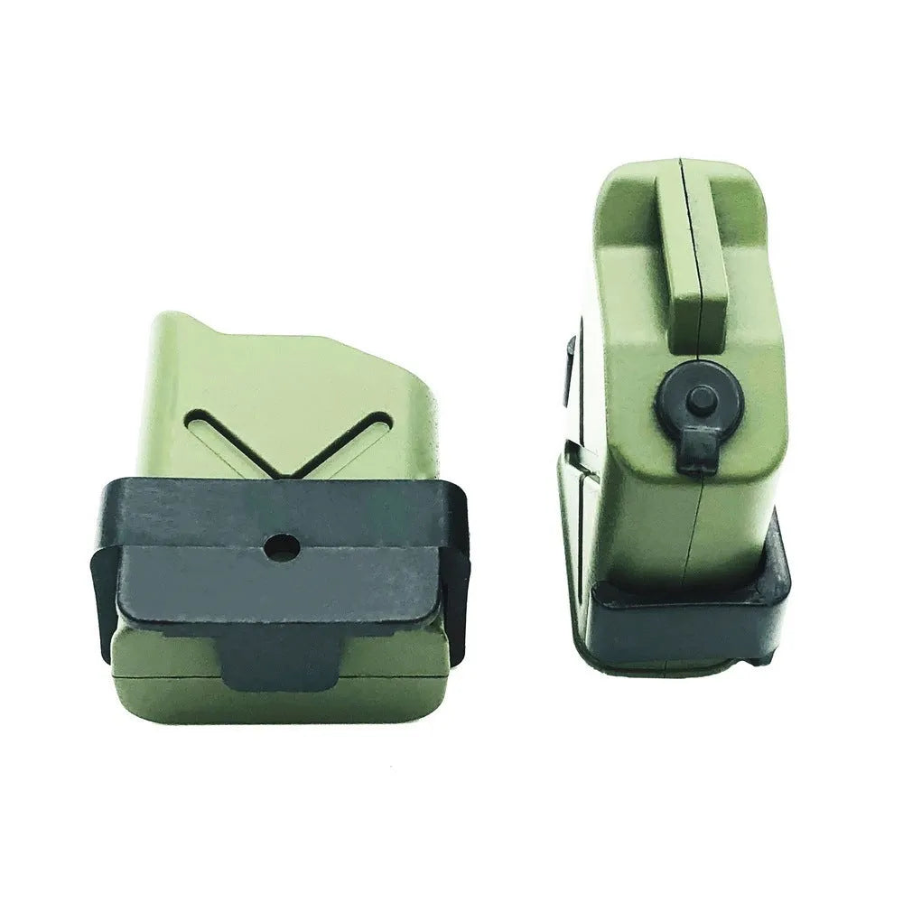 Two green plastic decorative fuel tanks for RC Axial Ghost climbing car accessories