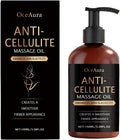 100ml anti-cellulite massage oil bottle with glycerin, castor oil, vitamin E, eucalyptus, lemon and grapefruit oils