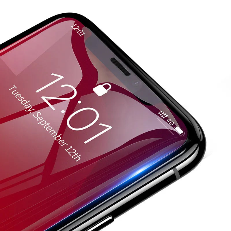 0.3mm tempered glass film for iPhone X XS 11 Pro 5.8in, transparent, two-pack with applicator