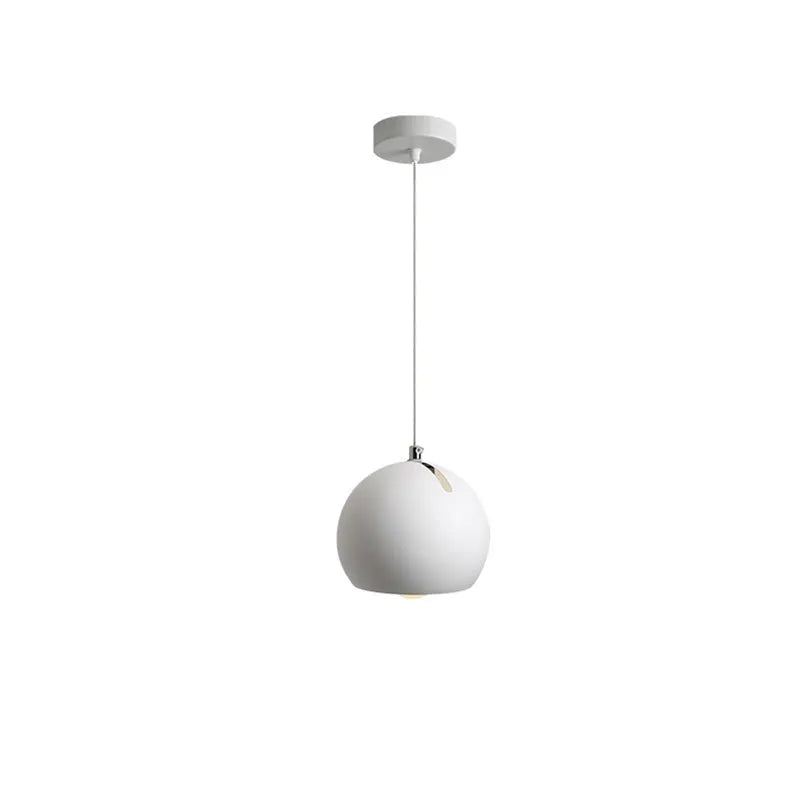 Nordic style ball chandelier table lamp in moon white finish, showing post-modern creative art design.