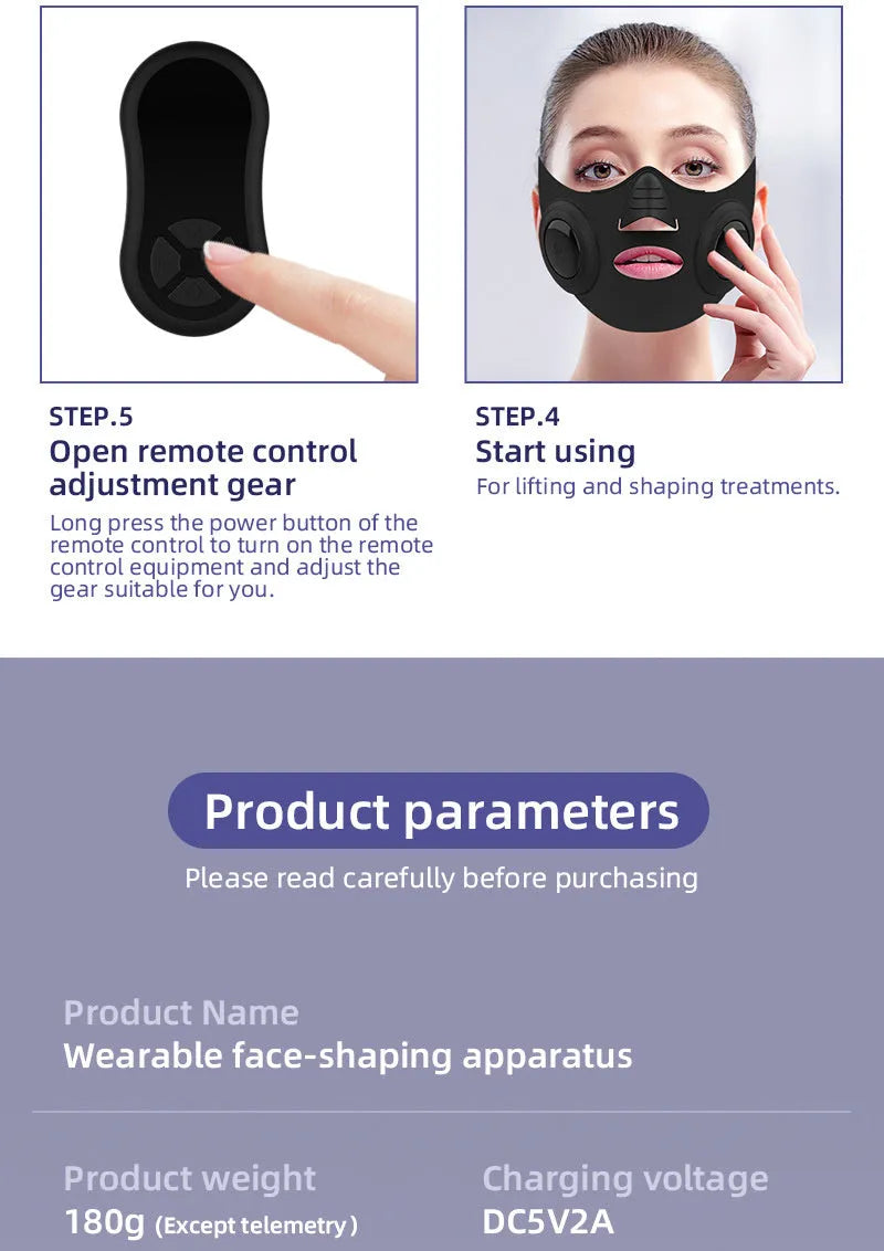 Black photon facial mask beauty device for home skincare treatment.