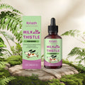 60ml bottle of dog nutrient solution with milk thistle and turmeric extract.