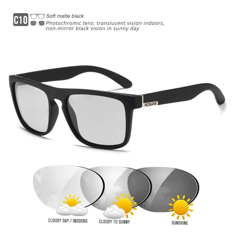Men's polarized sports driving sunglasses with full frame, UV400 protection, and multiple colour options