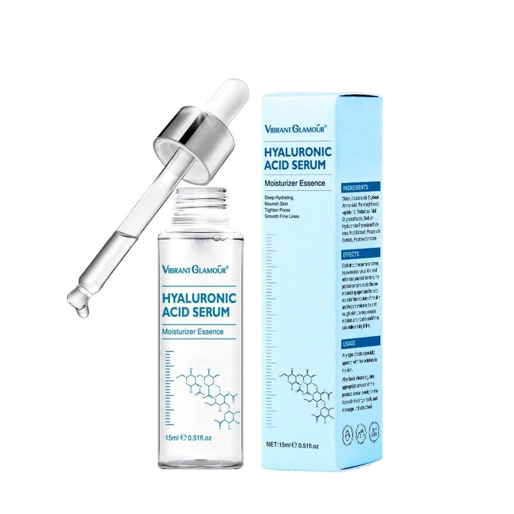 15ml hyaluronic acid face serum bottle for anti-aging, pore shrinking, and skin brightening