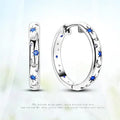 Starry bright fashion rhinestone ear clip in white gold for women, geometric moon and star design