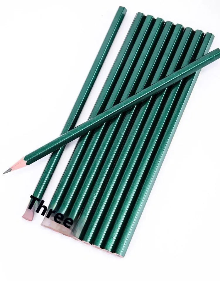 Green Rod hexagonal wooden pencil 10-pack box showing HB and 2B graphite grades