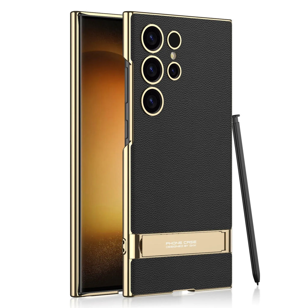 Samsung Galaxy S23 Ultra S24 Ultra TPU phone case with invisible bracket in five colour options