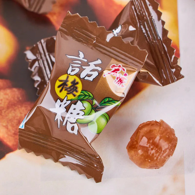 Assorted pack of Guava, Plum Sugar, and Tangerine Peel flavoured hard candies in a bag.