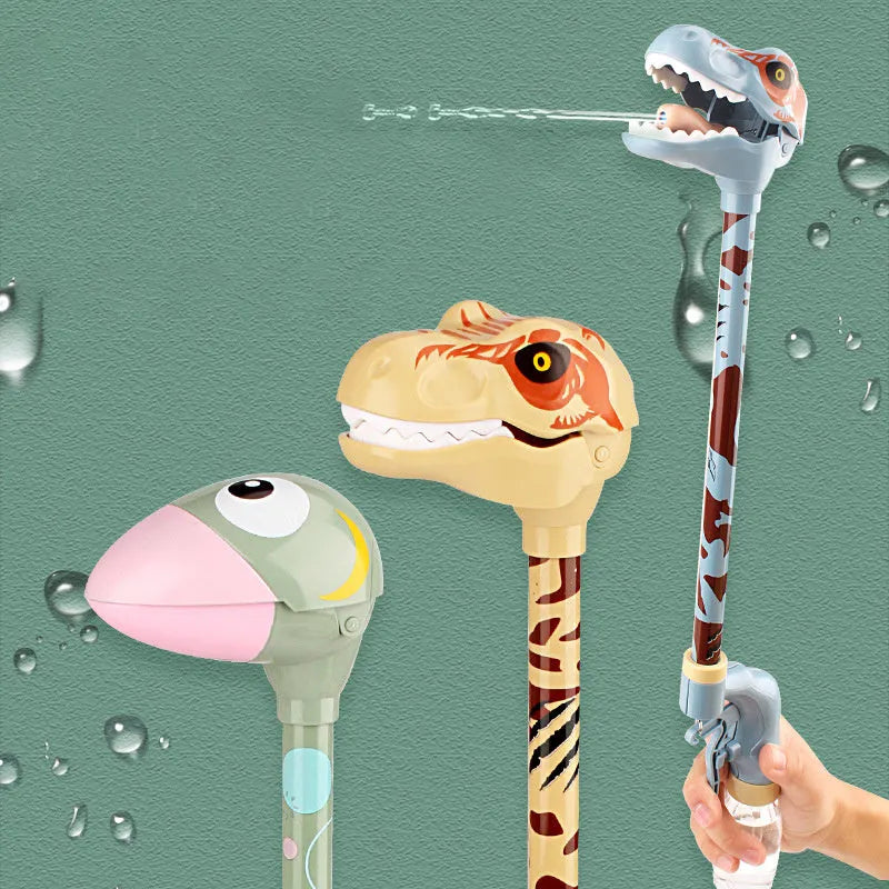 50cm long-necked dinosaur water gun in soft foam for kids, available in six colour styles