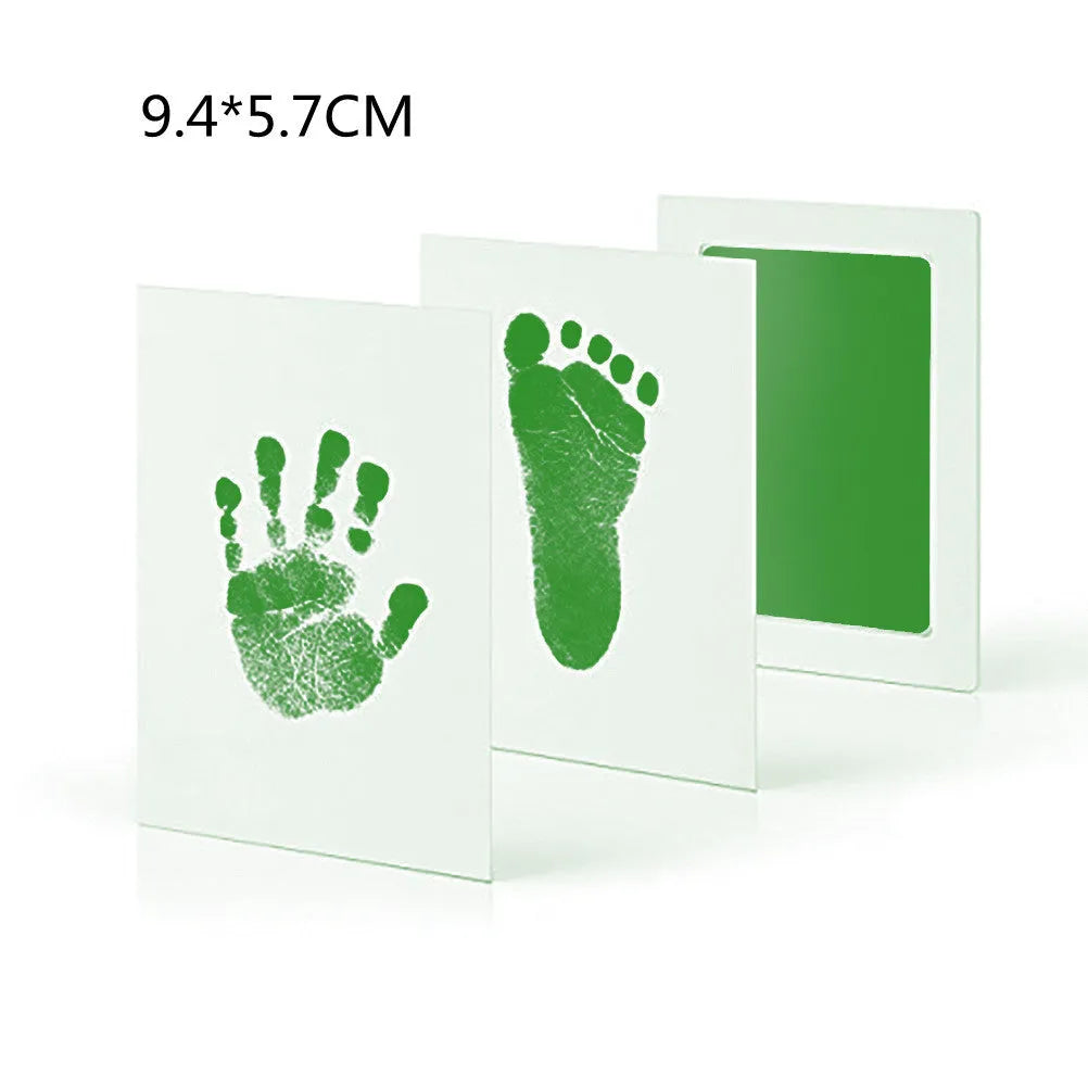 Baby hand and foot print disposable ink pad in pink for newborn keepsake crafting