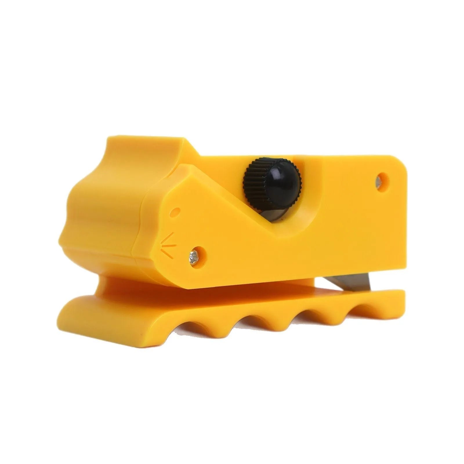 Colourful cartoon cat-shaped cutter for cutting corrugated paper to make scratch boards.
