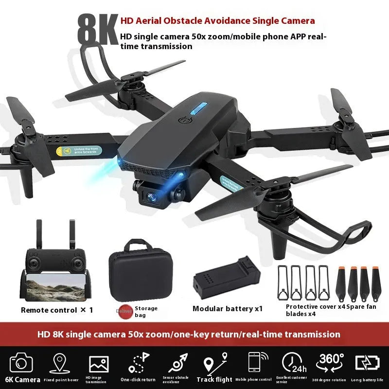 S138 obstacle avoidance UAV drone with folding connector and HD camera for aerial photography