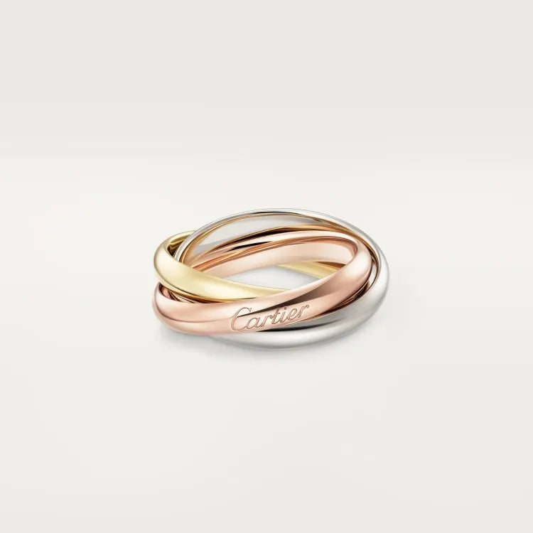 Sterling silver couple's ring with full diamond setting and geometric design on a size 8 finger.
