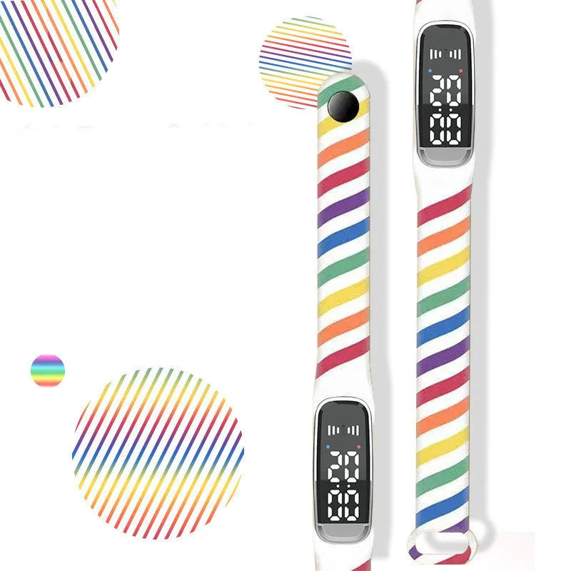 Black and white ultrasonic mosquito repellent bracelet for pregnancy and baby protection.