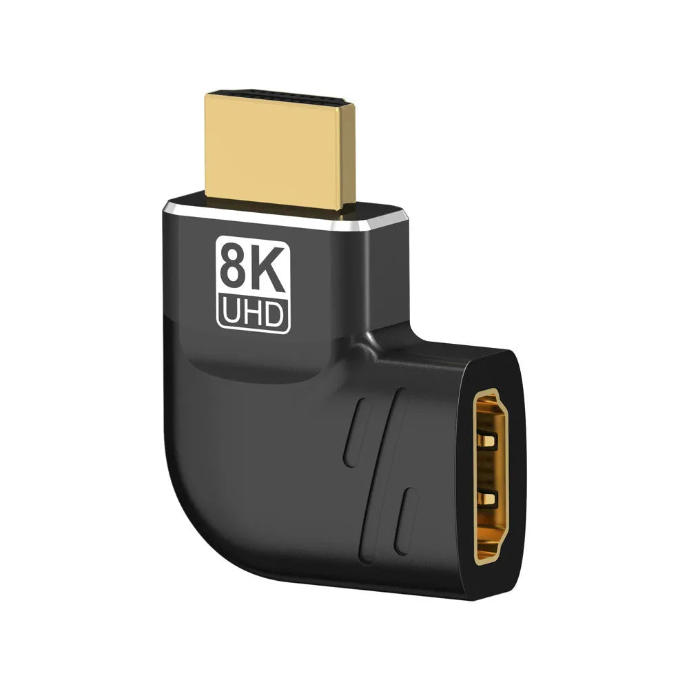 8K HDMI interface converter male to female with gold-plated connectors and PVC cable 1m length