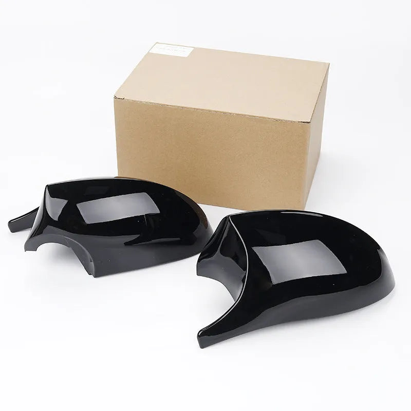 BMW 3 Series E90 rearview mirror replacement housing in ABS plastic with black or carbon pattern finish