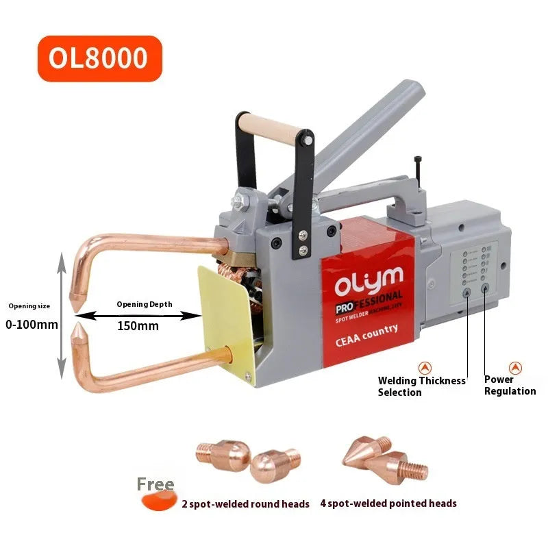 OL8000 double-sided spot welder butt welding machine with manual control interface