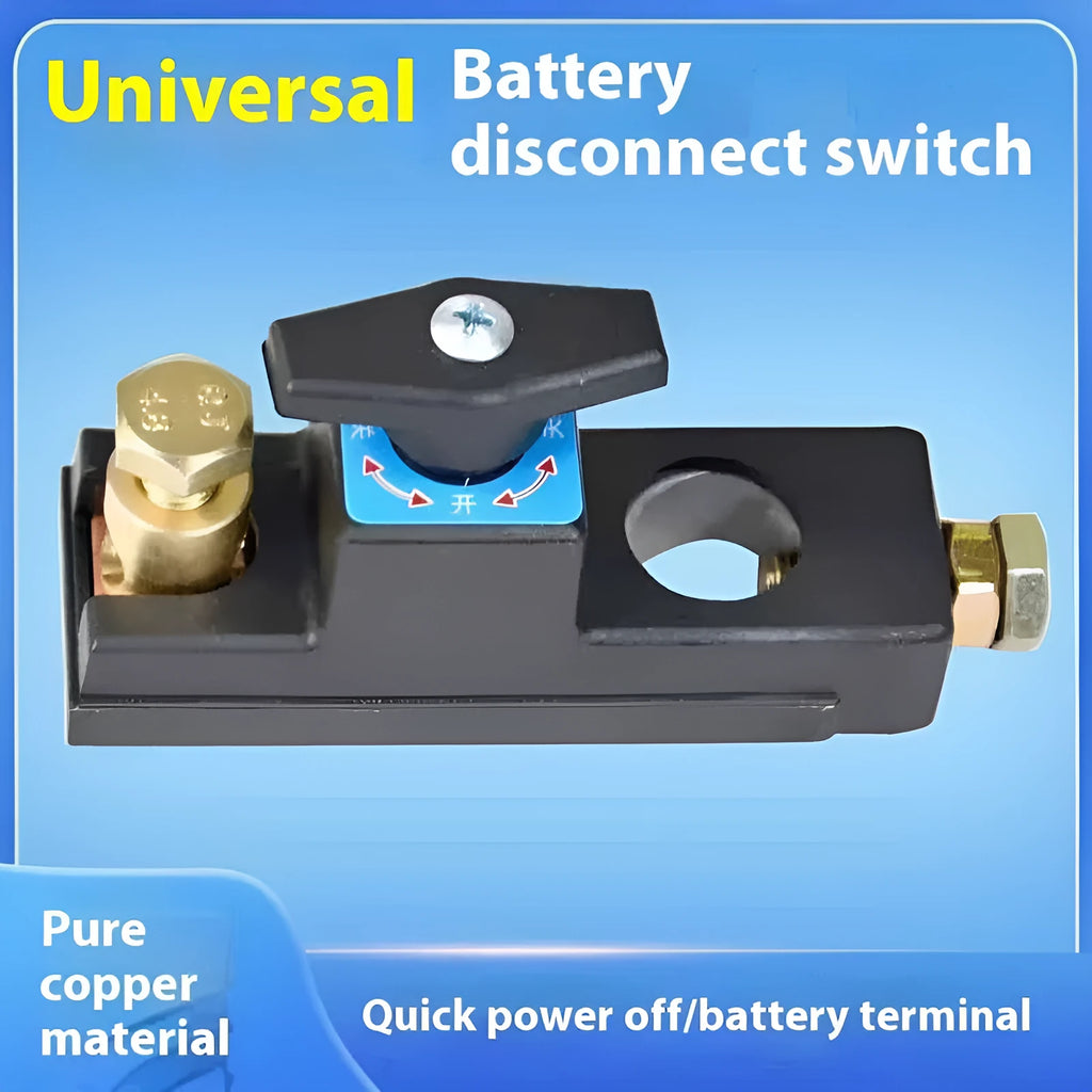 Pure copper 12V 24V battery power off switch with anti-leakage design for car SUV truck ship