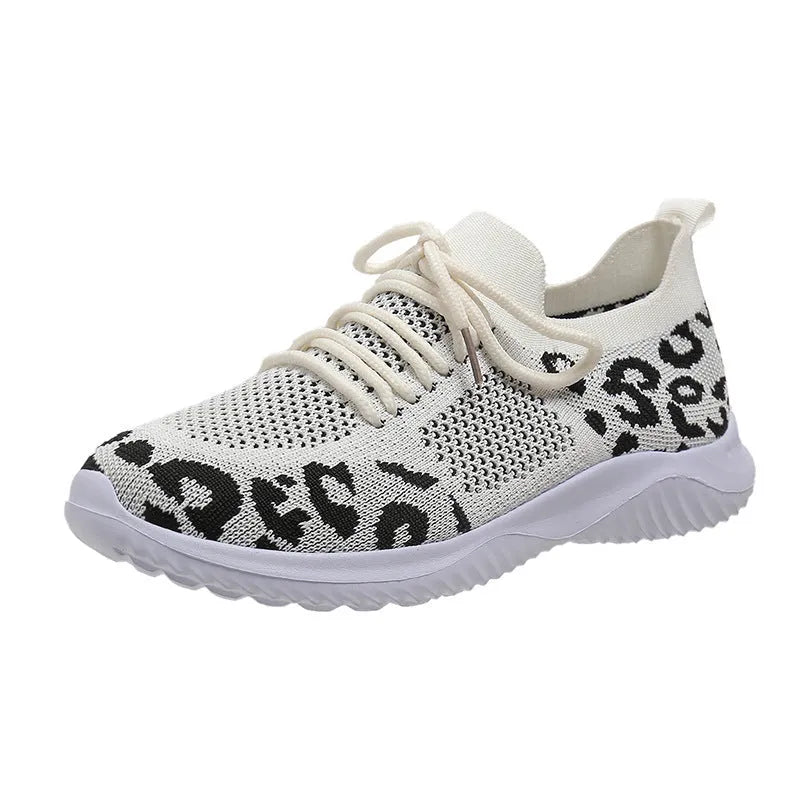 Women's flyknit summer sports casual shoes in white, yellow, white coffee, blue or red, sizes 36 to 41